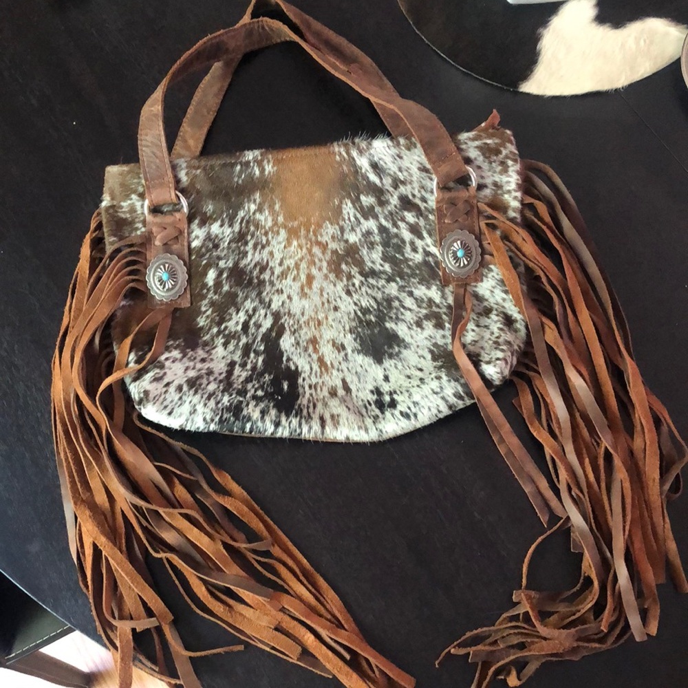 Buckskin horse design leather bag